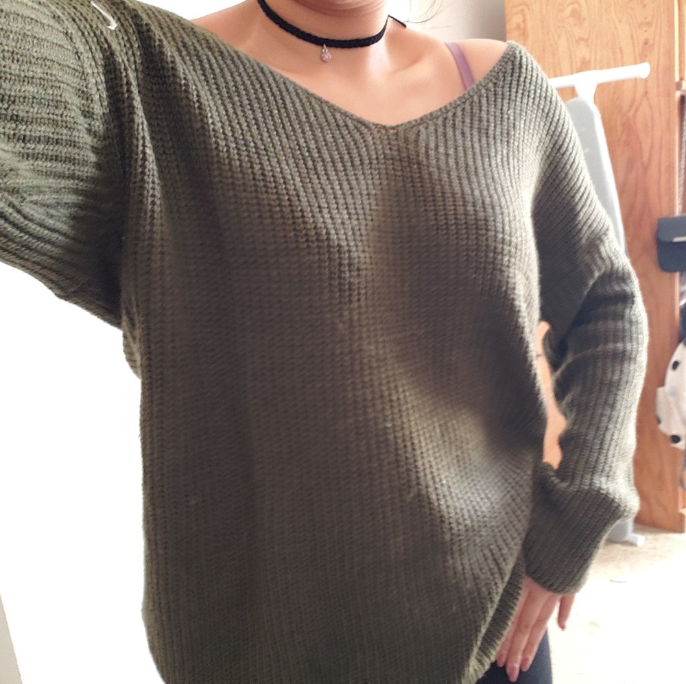 Olive sweater